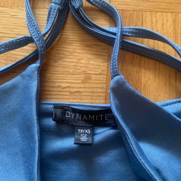 Dynamite Satin Cropped Tank Top - Picture 3 of 3